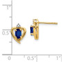 14K Diamond & Sapphire Earrings