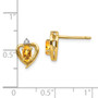 14K Diamond & Citrine Earrings