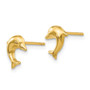 14k Small Dolphin Post Earrings