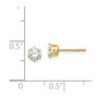 14k Madi K CZ Stud Post Earrings