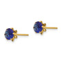 14k Madi K 5mm Synthetic (Sep) Earrings