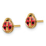 14K Madi K Enamel Ladybug Post Earrings