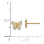 14k Madi K Butterfly CZ Stud Earrings