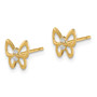 14k Madi K Butterfly CZ Stud Earrings