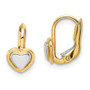 14k Madi K Two-Tone Children's Heart Hoop Earrings