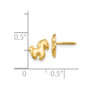 14k Madi K Pony Screwback Earrings