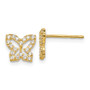 14k Madi K CZ Butterfly Post Earrings