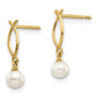 14k Madi K FW Cultured Pearl Children's Post Earrings