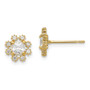 14k Madi K CZ Children's Flower Post Earrings