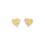 14k Madi K CZ Polished Heart Post Earrings