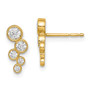 14k Madi K CZ Cluster Drop Post Earrings