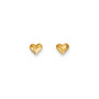 14k Madi K Diamond-Cut & Satin Puffed Heart Earrings