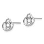 14k White Gold Madi K Love Knot Earrings