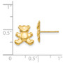 14k Teddy Bear Post Earrings