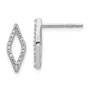 14k White Gold Diamond Fancy Earrings