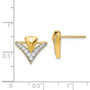 14k Diamond Fancy Post Earrings