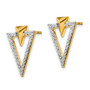 14k Diamond Fancy Post Earrings