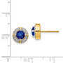 14k Diamond & Sapphire Fancy Earrings