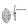 14k White Gold Diamond Vintage Earrings