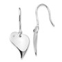 SS White Ice .01ct. Diamond Heart Earrings