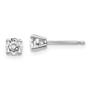 14kw .50ct I1 J-K Diamond Stud Push-on Post Earrings