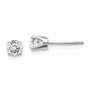 14kw .60ct I1 J-K Diamond Stud Push-on Post Earrings