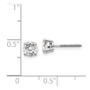 14kw 1.00ct SI3 G-I Diamond Stud Thread on/off Post Earrings