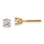 14ky .50ct. SI3 G-I Diamond Stud Thread on/off Post Earrings