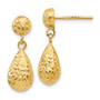 Leslie's 14K D/C Post Dangle Earrings