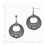 Sterling Silver Marcasite Post Dangle Earrings