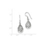 Sterling Silver Polished Dangle Shepherd Hook Earrings
