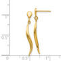 14k Polished Fancy Dangle Post Earrings