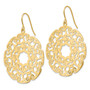 14K Fancy Lace Filigree Dangle Earrings