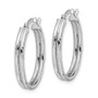 14k White Gold Hoop Earrings