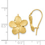 14k Plumeria French Wire Earrings