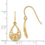 14K Diamond-cut Dangle Earrings