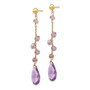 14k Amethyst Dangle Earrings