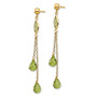 14k Peridot Dangle Earrings