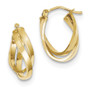 10k Twisted Hoop Earrings