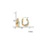 Leslie's 14K Two-tone Polished Hinged Hoop Earrings