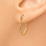 14k Polished 2.25mm Twisted Hoop Earrings