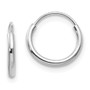 14k White Gold Madi K Endless Hoop Earrings