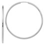 14k White Gold Polished Endless 2mm Hoop Earrings