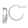 Sterling Silver Fancy Hoop Earrings