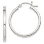 Sterling Silver 2.5mm Polished Hoop Earrings