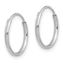 14k Madi K White Gold Endless Hoop Earrings