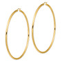 14k 3mm Polished Hoop Earrings