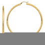 14k Lightweight 3mm Diamond-cut Hoop Earrings