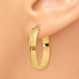 14k Lightweight Oval Hoop Earrings