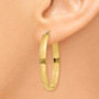 14k Lightweight Oval Hoop Earrings